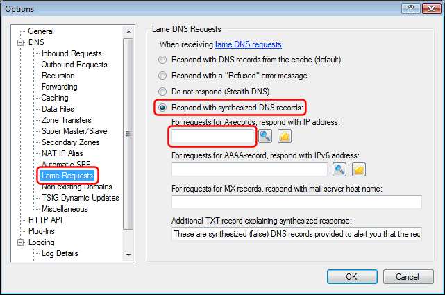 simple dns plus turn off dhcp